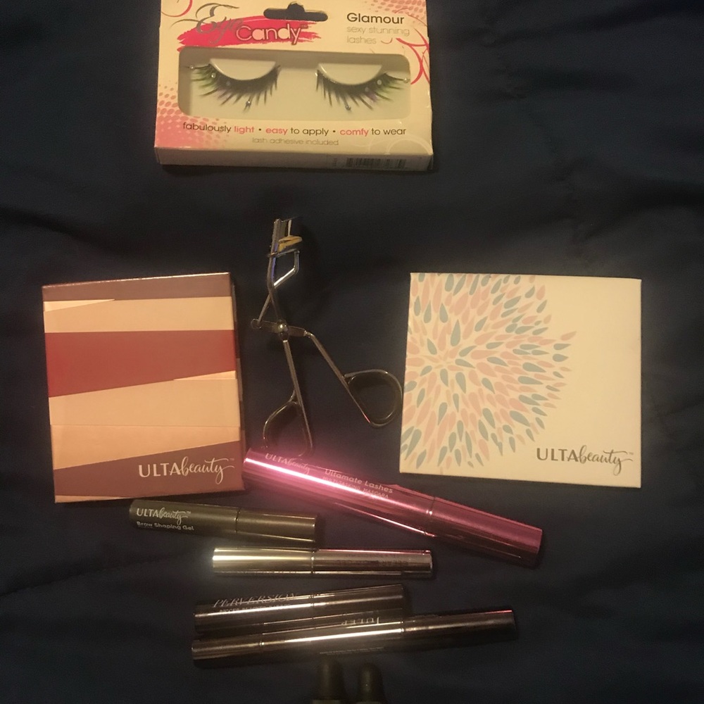 Fake lashes and multiple mascaras